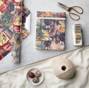 Papel De Presente Papel Assírio Lamaçu de Embraiamento para Presente