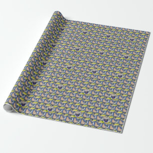 Papel De Presente Papel, ave de pintura moderna