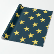 Papel Azul Escuro de Molho Noturno Estrelado