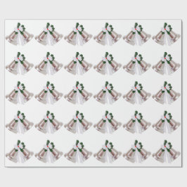 Papel De Presente Papel branco de enrolamento das pratas