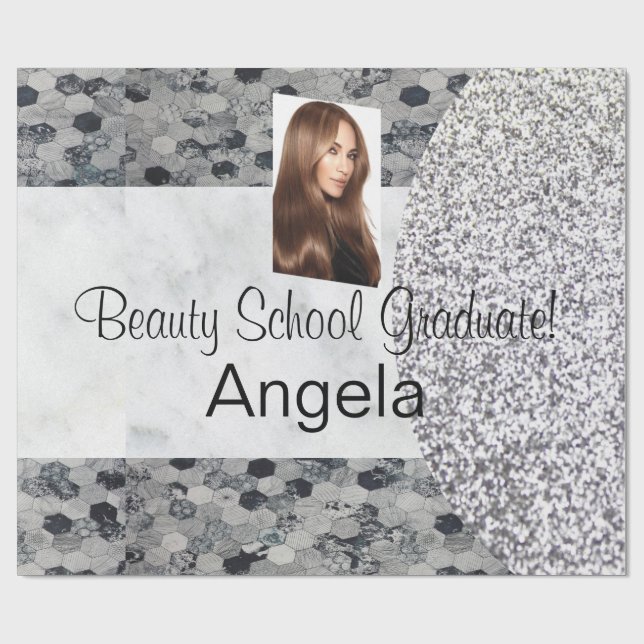 Papel De Presente Papel Brilhante, Formando da escola de beleza! Gry (Aberto)