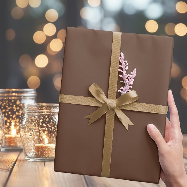 Papel De Presente Papel clássico de enrolamento castanho quente (Criador carregado)