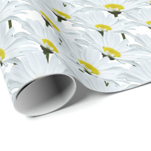 Papel De Presente Papel Daisy Wraping Paper Daisy Flower Dift