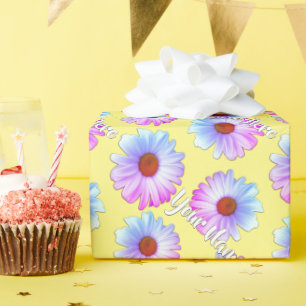 Papel De Presente Papel de Daisy Wraping Personalizado para Ofertas