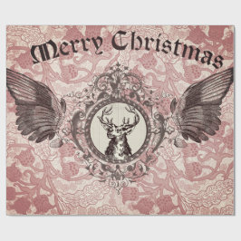 Papel De Presente Papel de Decoupage dos alces do Natal