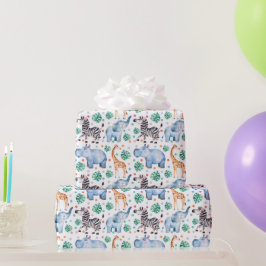 Papel De Presente Papel De Embalagem De Animais Selvagens Selvagens