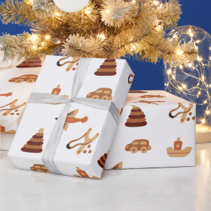 Papel De Presente Papel De Embalagem De Barcos Brancos Para Brinqued