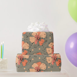 PAPEL DE PRESENTE PAPEL DE EMBALAGEM DE CORES DE OUTONO