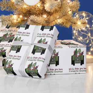 Papel De Presente Papel de embalagem de feriado para Papais noeis de