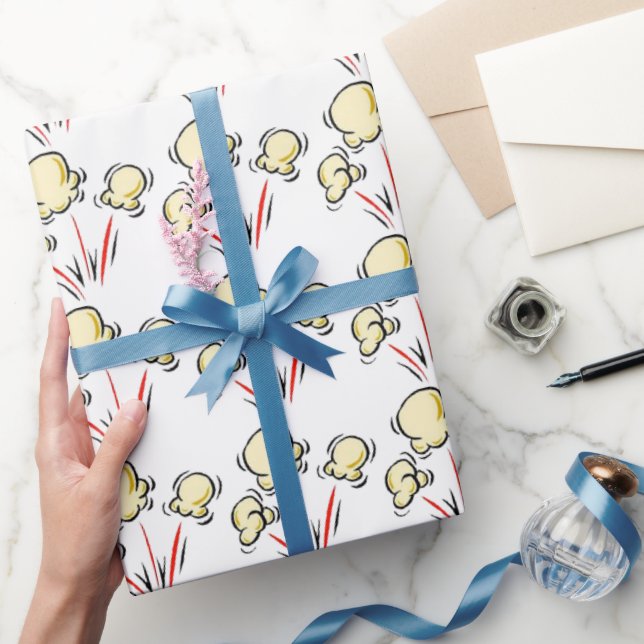 Papel De Presente Papel de embalagem de pipoca de filme divertido (Presentear)