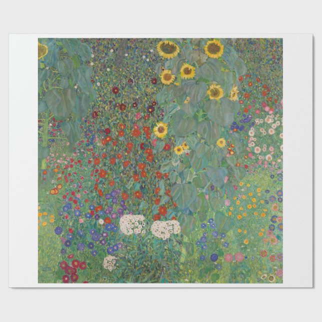 Papel De Presente PAPEL DE EMBALAGEM: GUSTAV KLIMT : JARDIM fazenda (Aberto)