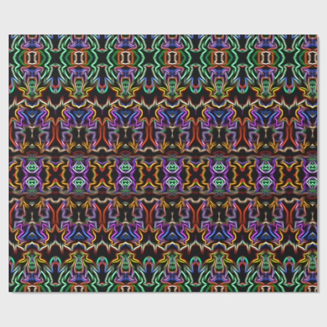 Papel De Presente Papel de embalagem múltipla geométrico (Aberto)