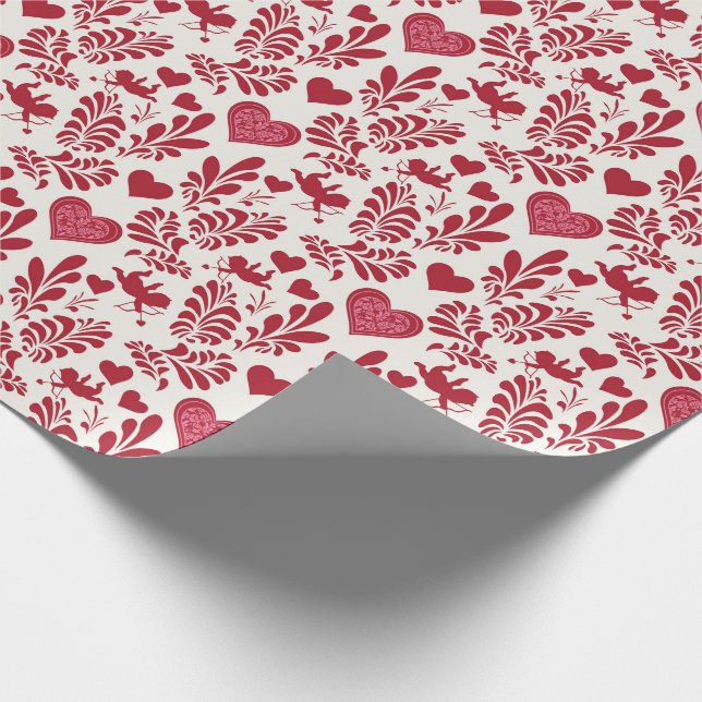 Papel De Presente papel de embalagem vermelho e branco para presente (Ponta)