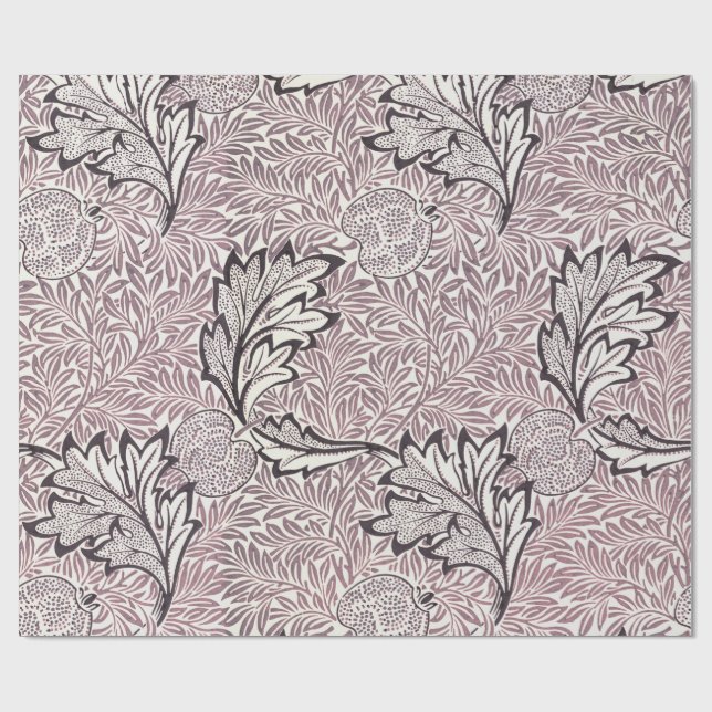 PAPEL DE PRESENTE PAPEL DE EMBALAGEM: WILLIAM MORRIS: APPLE (Aberto)