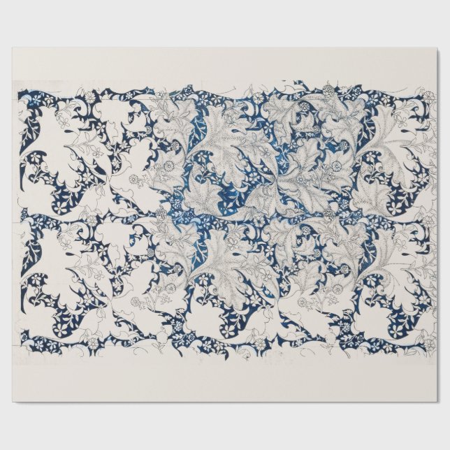 PAPEL DE PRESENTE PAPEL DE EMBALAGEM: WILLIAM MORRIS : WALLFLOWER (Aberto)