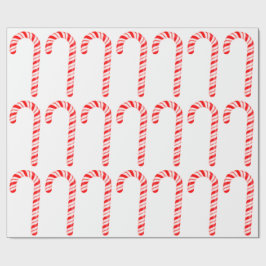 Papel De Presente Papel de embrulhamento Candy Cane