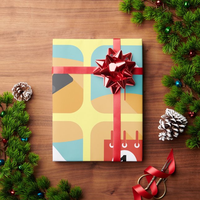 Papel De Presente Papel de embrulhamento da hora de verão (Criador carregado)