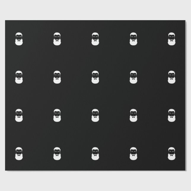 Papel De Presente Papel de embrulhamento de barba branca (Aberto)