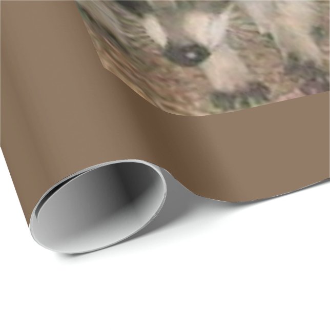 Papel De Presente Papel de embrulhamento de guaxinim (Ponta do rolo)