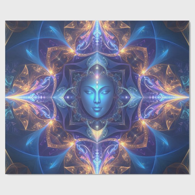 Papel De Presente Papel de embrulhamento de iluminação cósmica (Aberto)