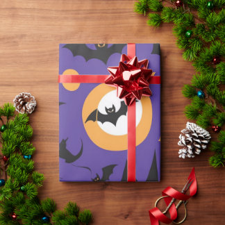 Papel De Presente Papel de embrulhamento de presente no Halloween