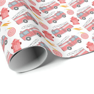 Papel De Presente Papel de embrulhamento do bombeiro