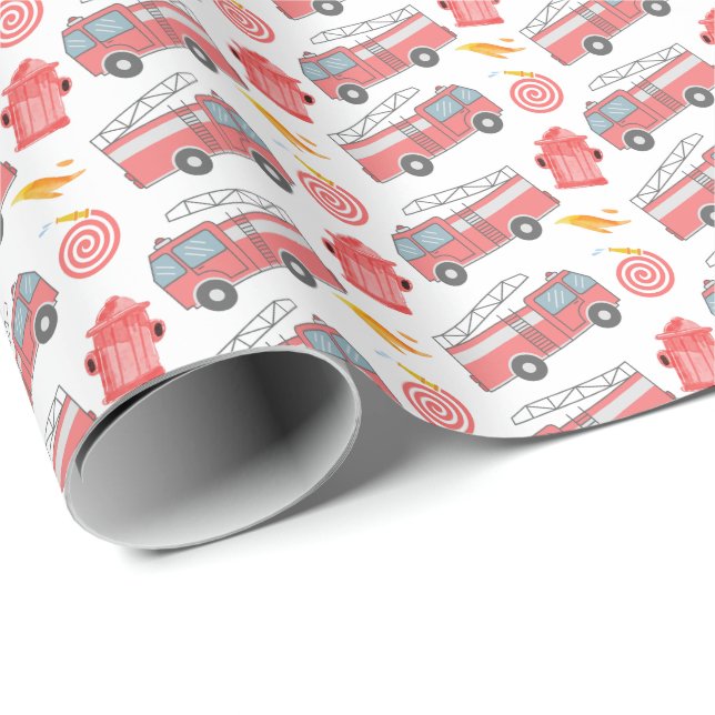 Papel De Presente Papel de embrulhamento do bombeiro (Ponta do rolo)