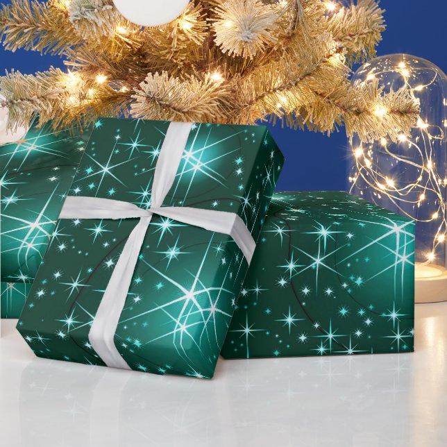 Papel De Presente papel de embrulhamento do padrão das estrelas do n (Feriados)