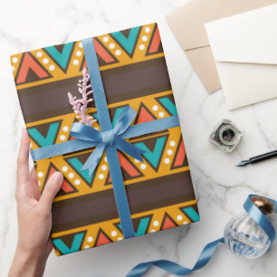 Papel De Presente Papel de embrulhamento do padrão Fiesta mexicano