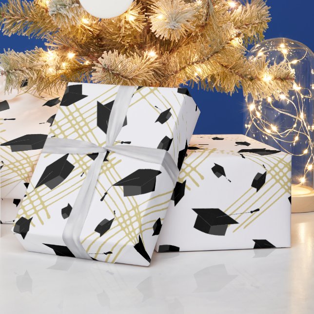 Papel De Presente Papel de embrulhamento do poço do Boné de formatur (Feriados)