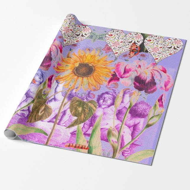 Papel De Presente Papel de embrulhamento GIFT do Dia de os namorados (Desenrolado)