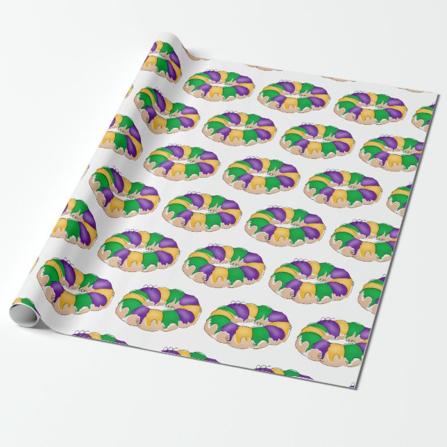 Papel De Presente Papel de embrulhamento King Cake (Desenrolado)