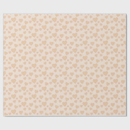 Papel De Presente "Papel de Embrulho Minimal Heart Love – Bege Aesth