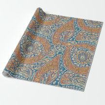 Papel de empacotamento Classic Paisley Elegance
