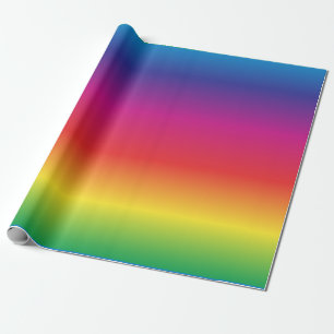 Papel De Presente Papel de empacotamento com gradiente Rainbow