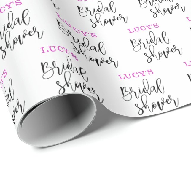 Papel De Presente Papel de empacotamento de Chá de panela de Script (Ponta do rolo)