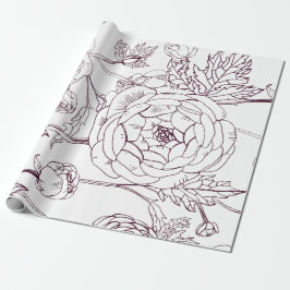 Papel De Presente Papel de empacotamento de contorno de ventilador |