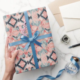 Papel De Presente Papel de empacotamento de Dias de os namorados de 