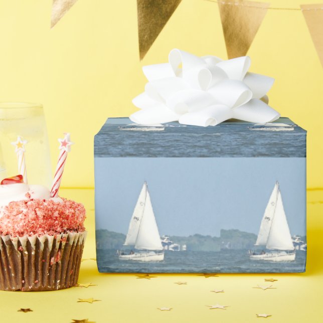 Papel De Presente Papel de empacotamento de fotos em veleiro (Festa de aniversário)