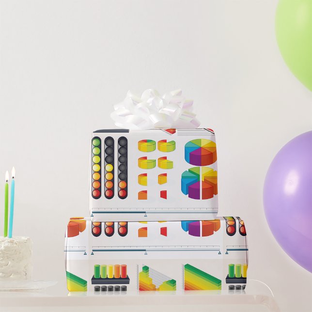 Papel De Presente Papel de empacotamento de gráficos empresariais (Criador carregado)