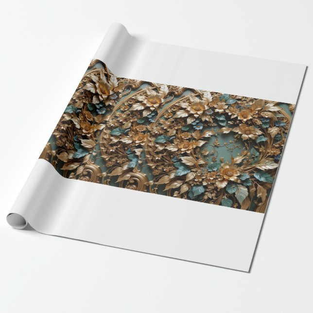 Papel De Presente Papel de empacotamento de matérias elegantes para  (Desenrolado)