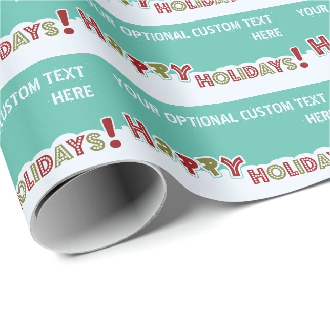 Papel De Presente Papel de empacotamento de texto personalizado de f (Ponta do rolo)