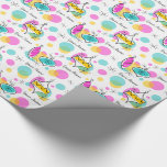 Papel De Presente Papel de empacotamento do nome da árvore retrorref<br><div class="desc">Um design divertido, festivo, na moda com um toque retrô inspirado por bolas de vidro do século médio e luzes de fadas coloridas que decoraram minhas árvores de Natal de infância. Um design personalizável para você personalizar com seu próprio texto, imagens e ideias. Uma imagem de arte digital original criada...</div>