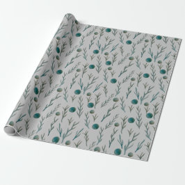 Papel De Presente Papel de empacotamento Ferns & Dots
