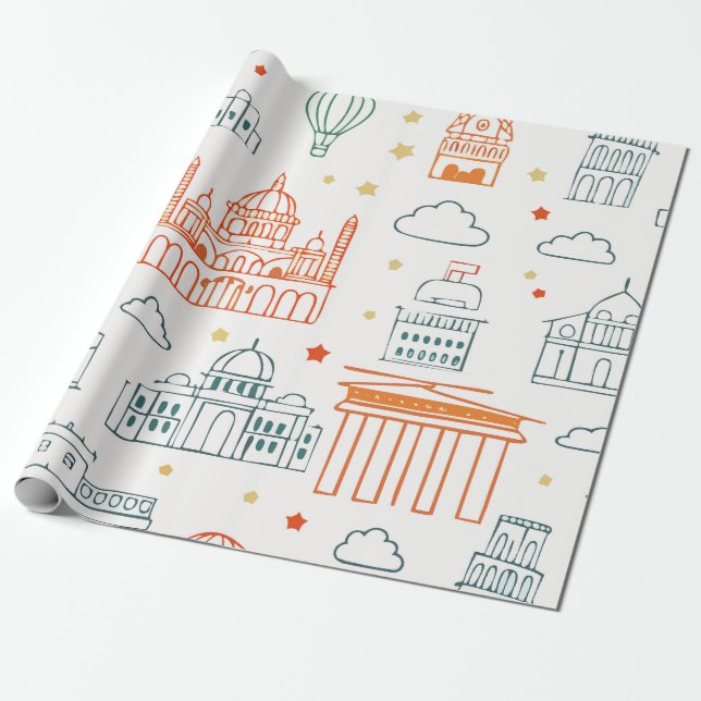 Papel De Presente Papel de empacotamento para crianças (Desenrolado)