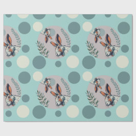 Papel De Presente Papel de enrolamento a espuma do mar