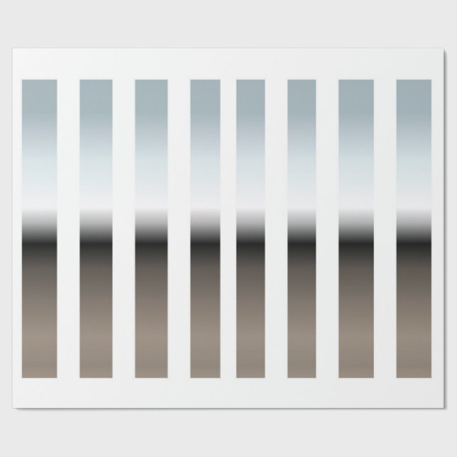 Papel De Presente Papel de enrolamento branco e cromo (Barra)