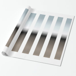 Papel De Presente Papel de enrolamento branco e cromo