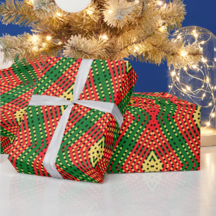 Papel De Presente Papel de enrolamento colorido de Design de massas