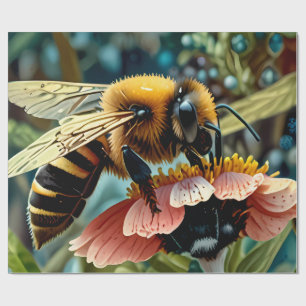 Papel De Presente Papel de enrolamento com pólen de abelhas coletand